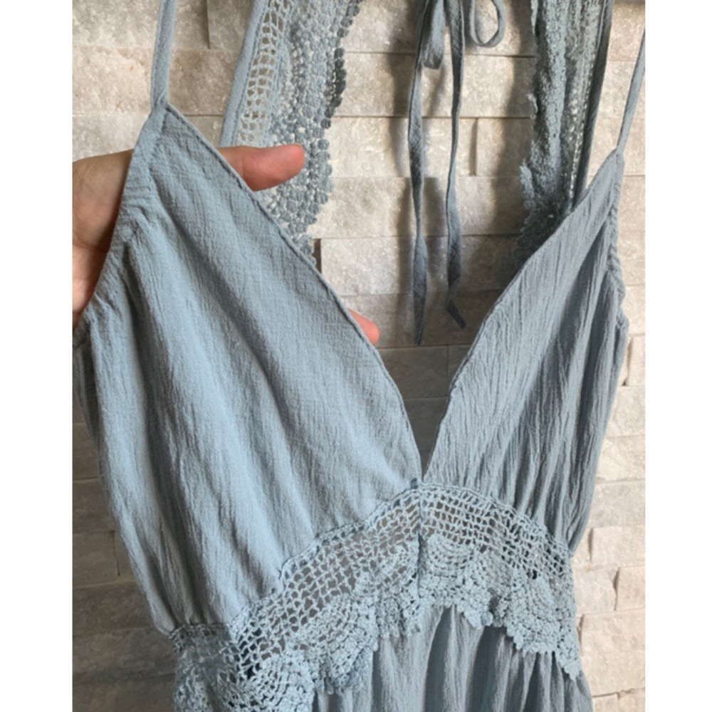 Dusty Blue Mini Dress - Picture 8 of 8
